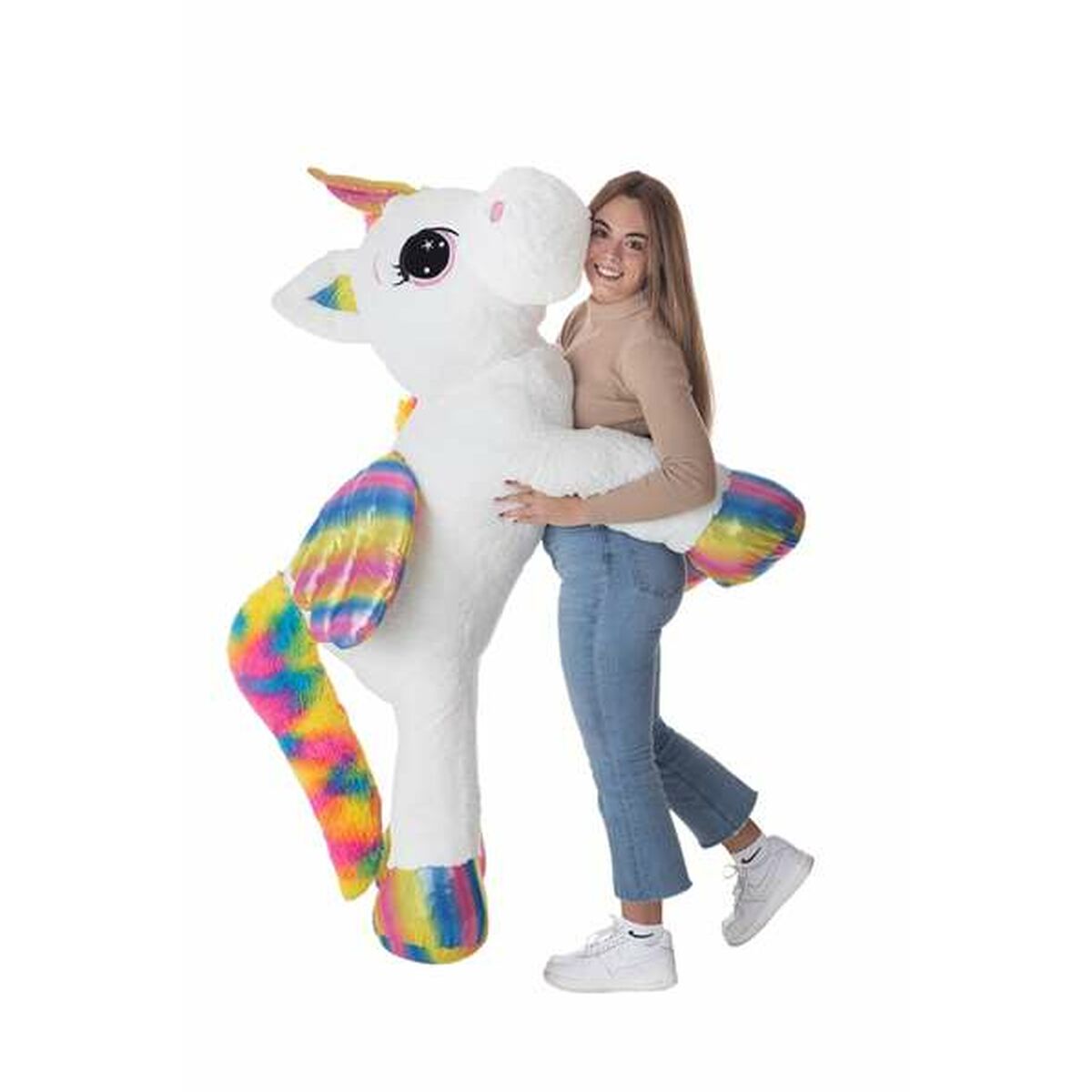 Pūkuotas žaislas Rainbow Vienaragis 130 cm